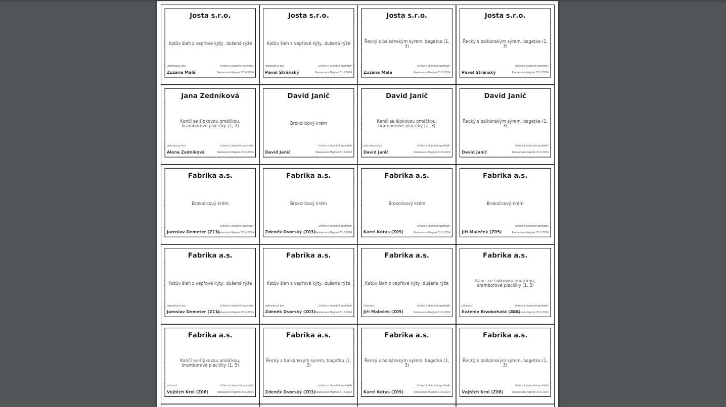 Minimální chybovost díky tisku štítků